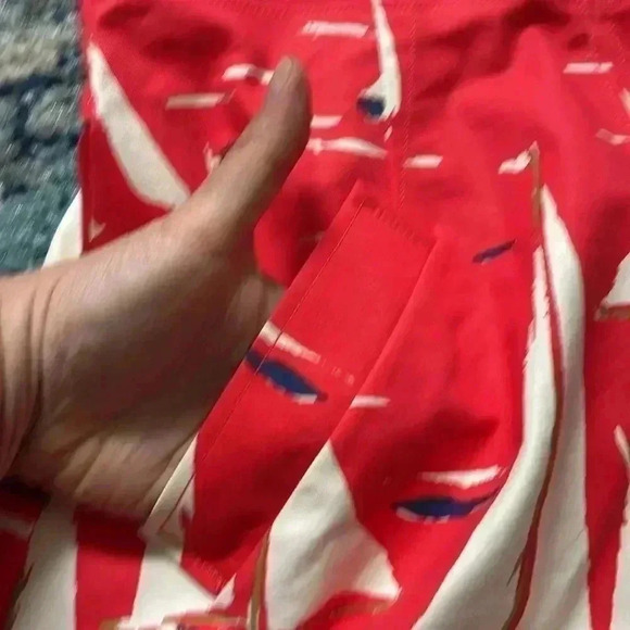 Maeve Wendy sailboat red tailored pocket lined dress 2 - Picture 3 of 8